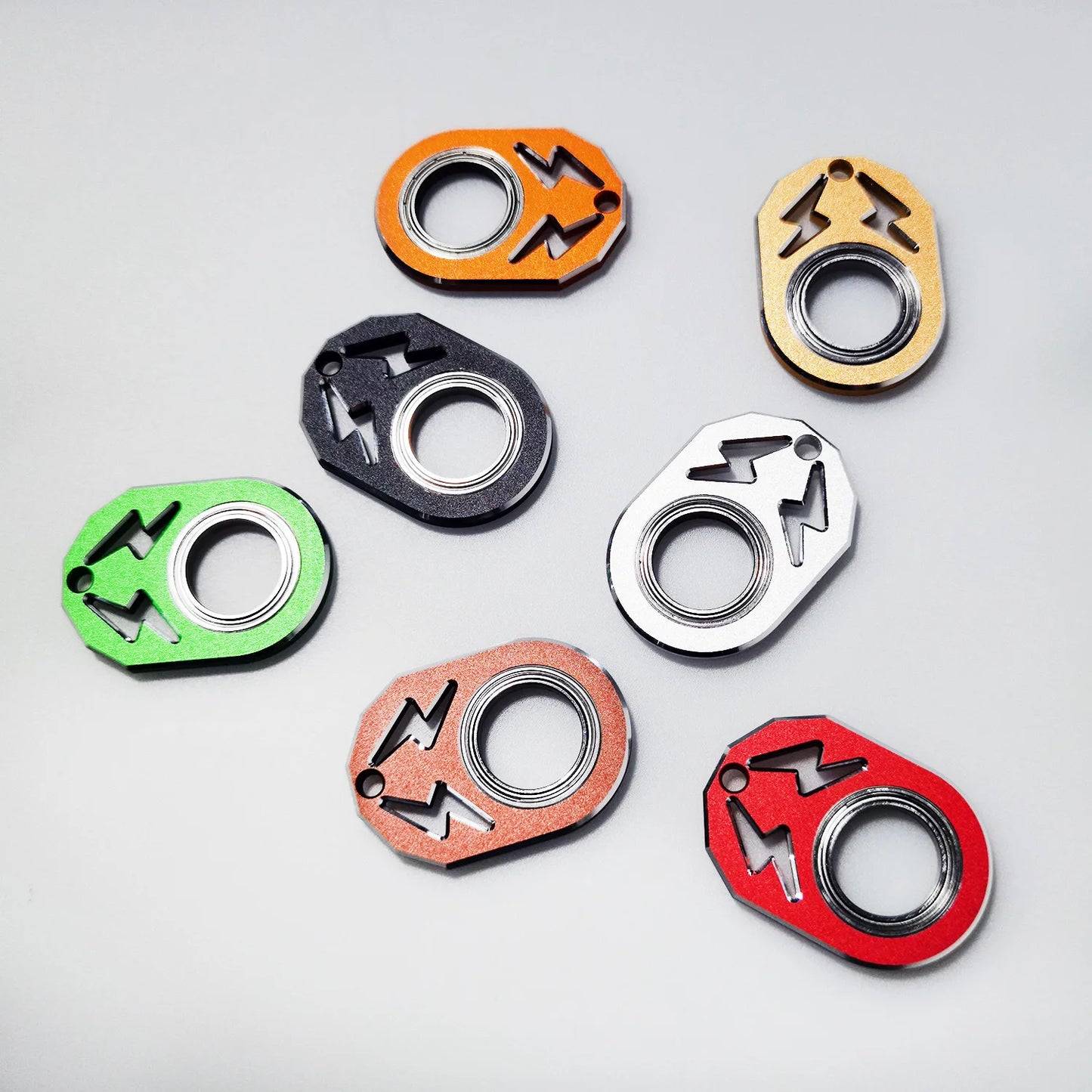 Spinner Keychain Fidget Toy β Stress & Anxiety Relief - Metal