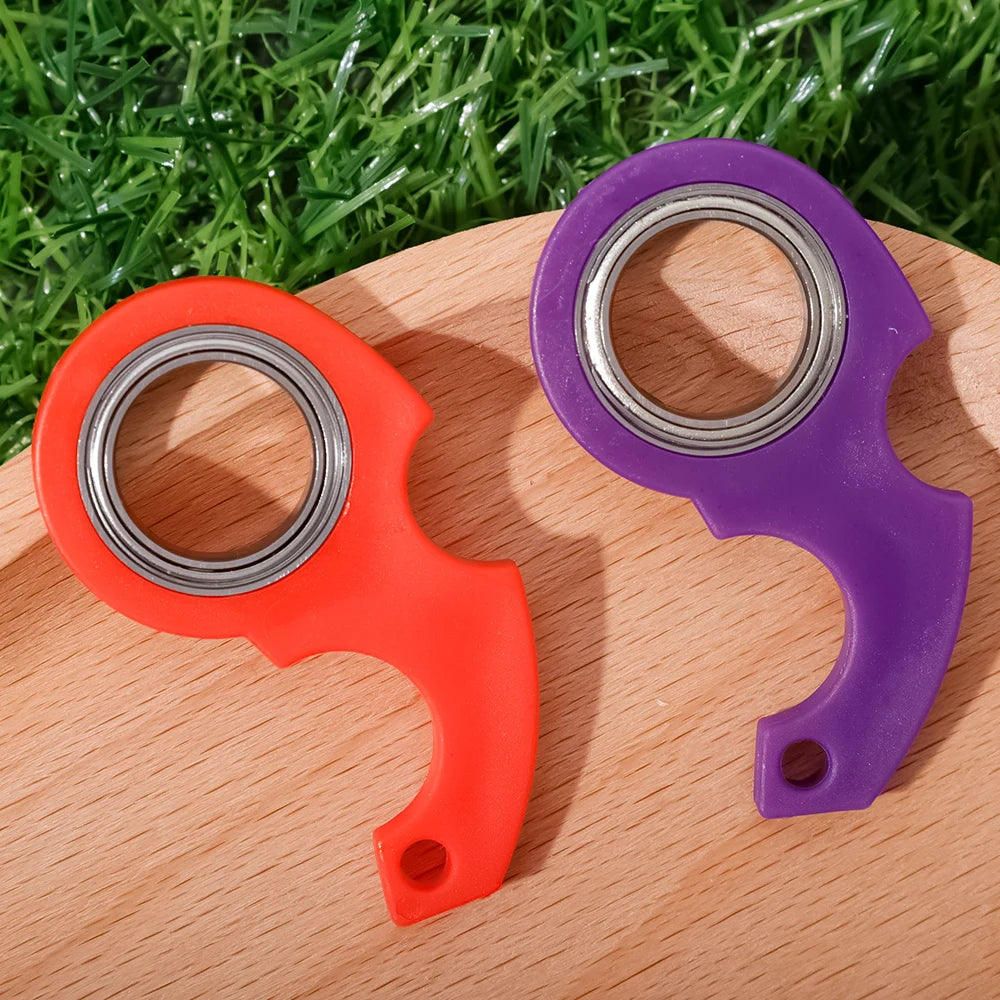 Spinner Keychain Fidget Toy – Stress & Anxiety Relief - Plastic