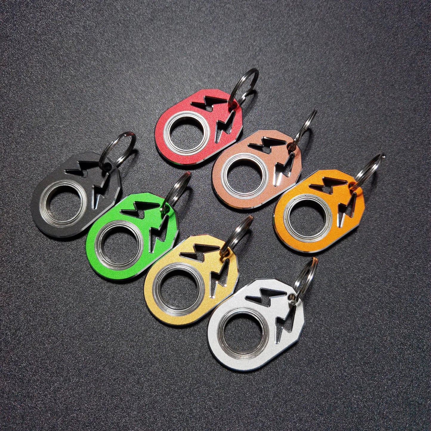 Spinner Keychain Fidget Toy β Stress & Anxiety Relief - Metal