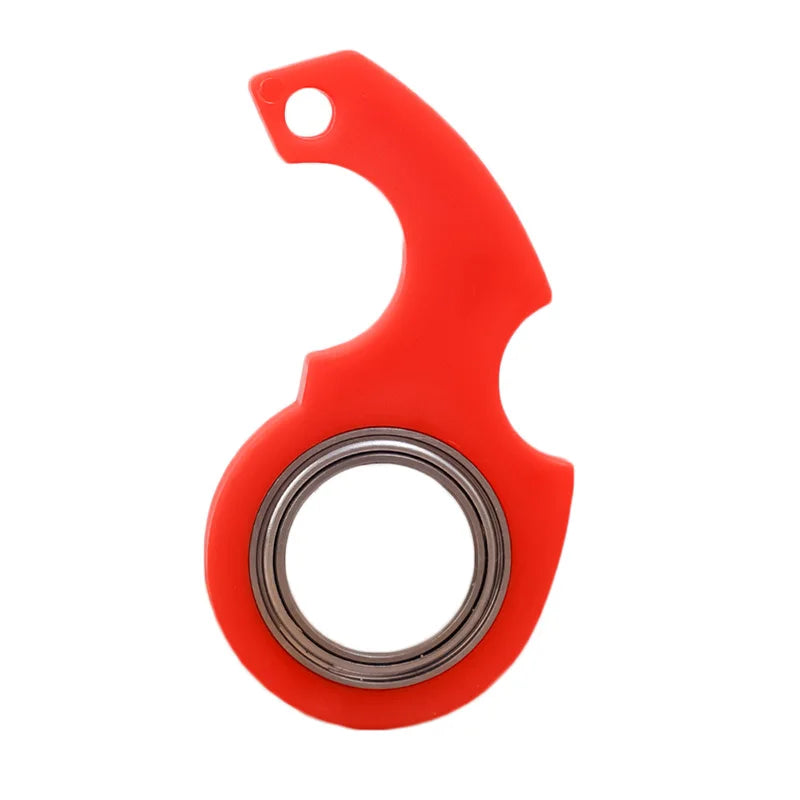 Spinner Keychain Fidget Toy – Stress & Anxiety Relief - Plastic