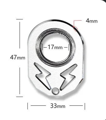 Spinner Keychain Fidget Toy β Stress & Anxiety Relief - Metal