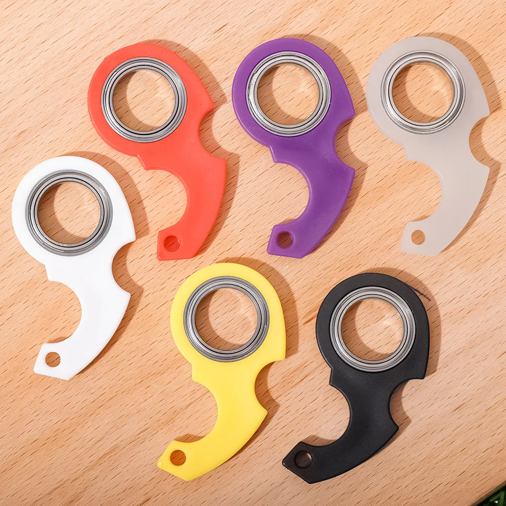 Spinner Keychain Fidget Toy – Stress & Anxiety Relief - Plastic