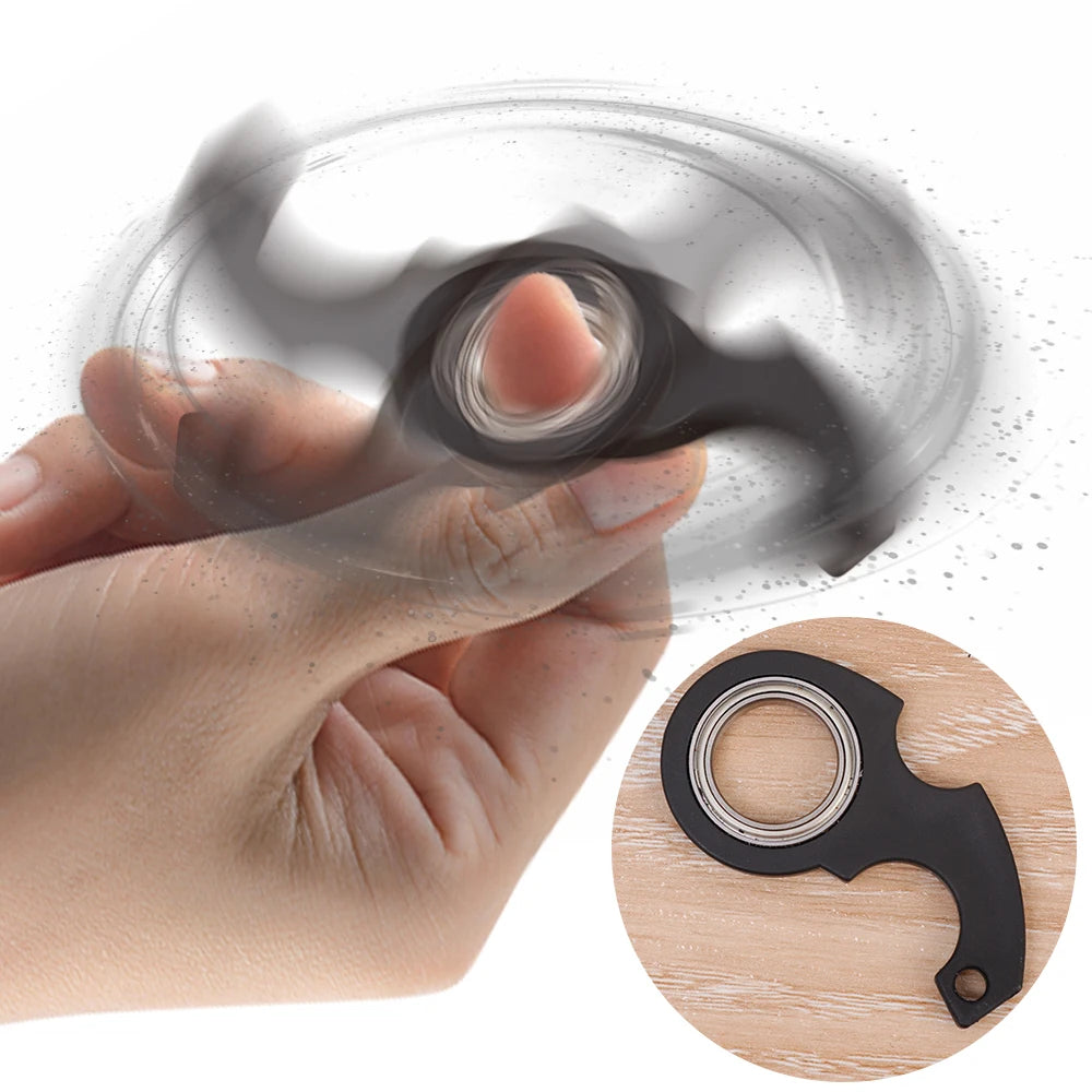 Spinner Keychain Fidget Toy – Stress & Anxiety Relief - Plastic