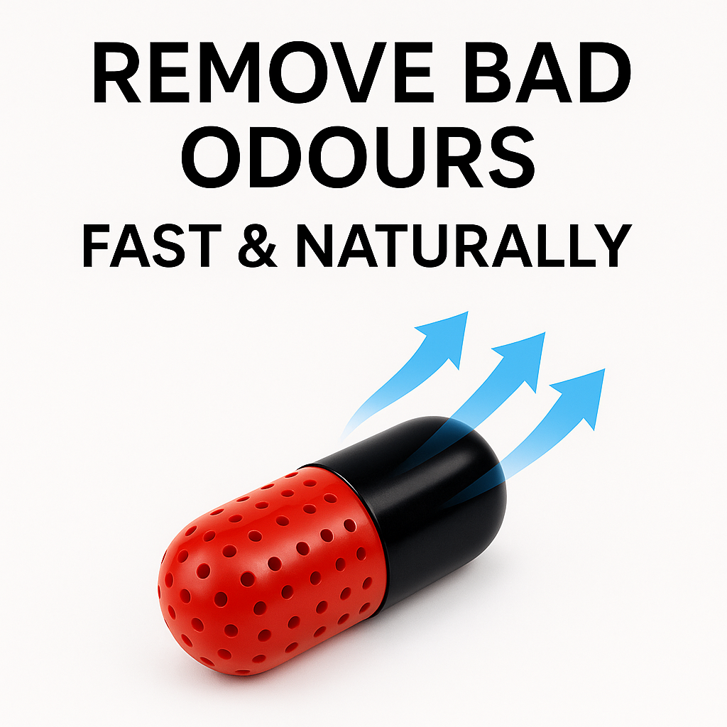 PillFresh – Odour Capsule for Shoes & Gym Bags | Freshener Deodoriser | Reusable Smell Remover