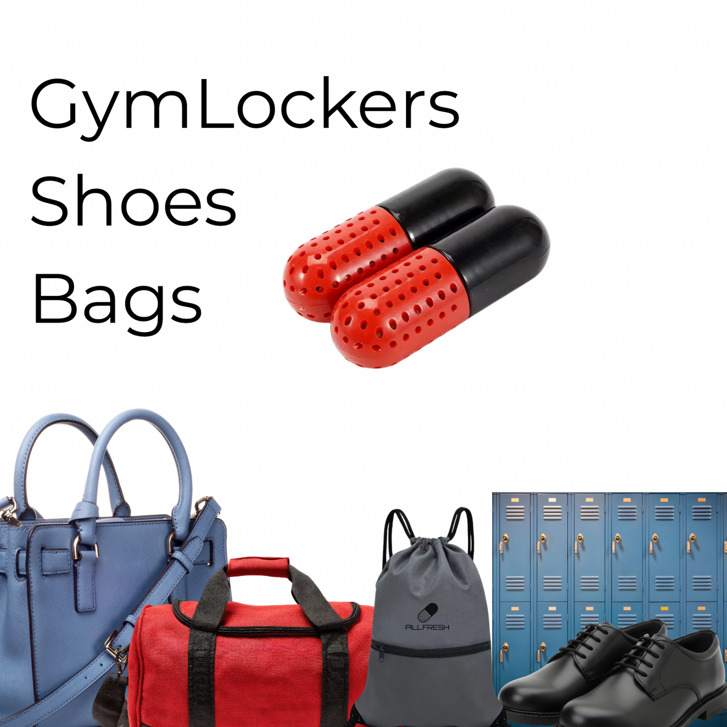 PillFresh – Odour Capsule for Shoes & Gym Bags | Freshener Deodoriser | Reusable Smell Remover