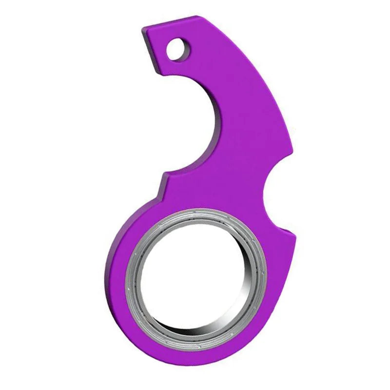 Spinner Keychain Fidget Toy – Stress & Anxiety Relief - Plastic