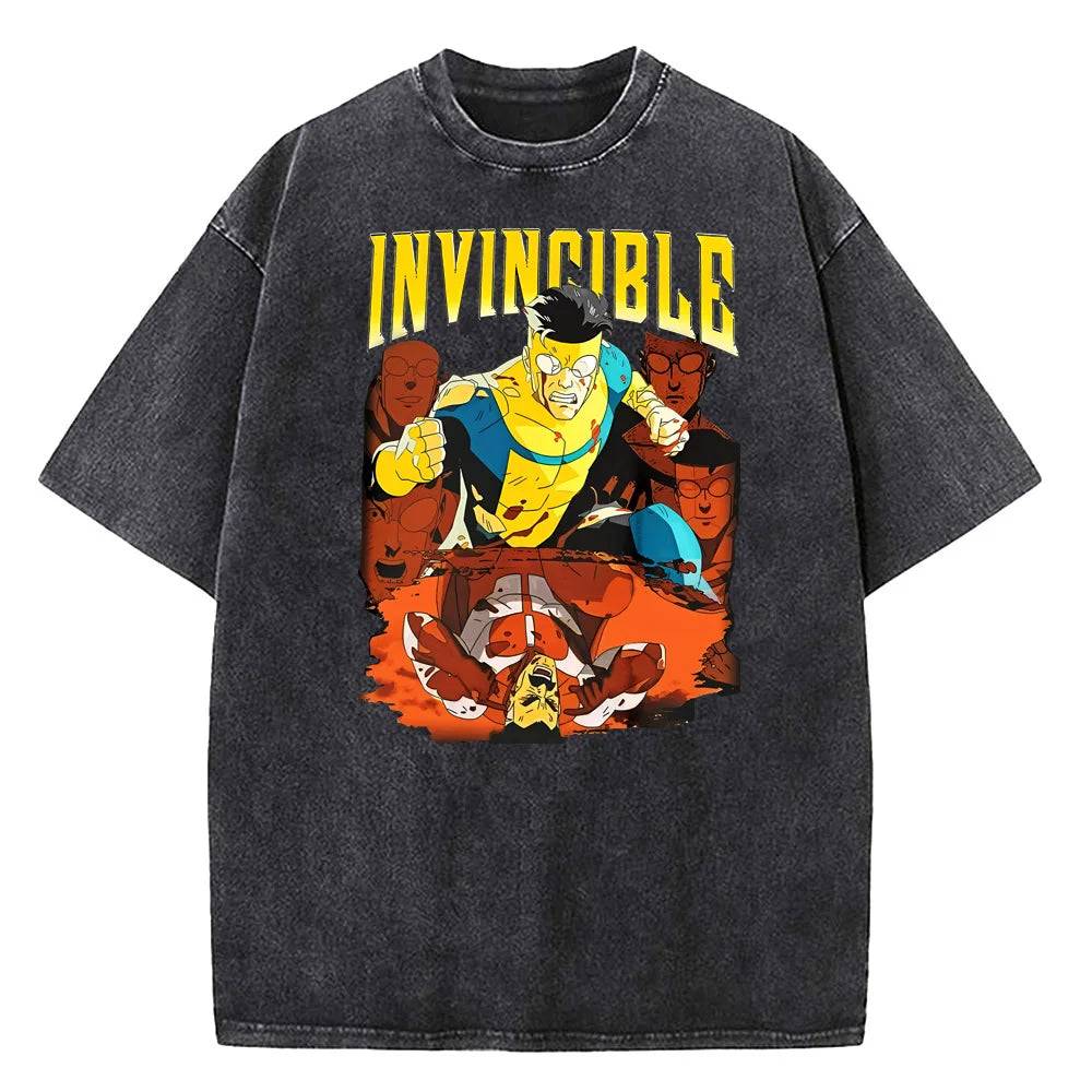 Invincible "Mark v Nolan" Oversized Pump Cover Washed Tee