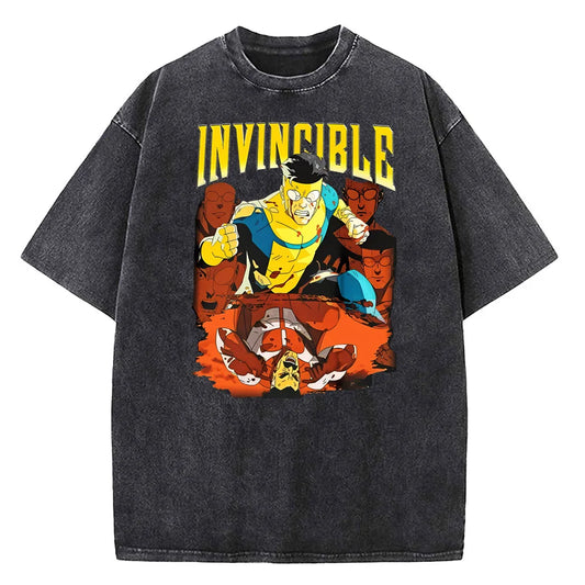 Invincible "Mark v Nolan" Oversized Pump Cover Washed Tee